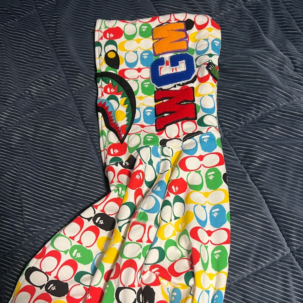 Coach bape hoodie collab